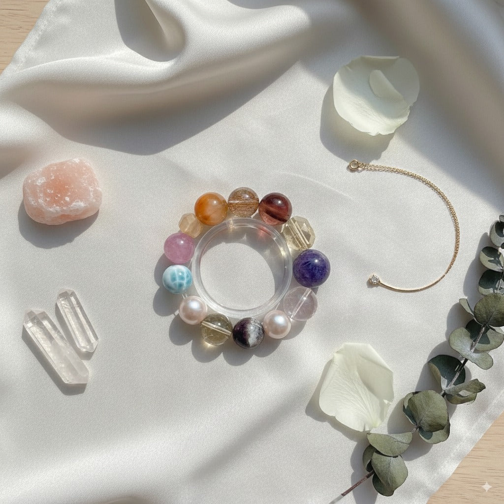 Rainbow Radiance: Handcrafted Multi-Gemstone Wellness Bracelet