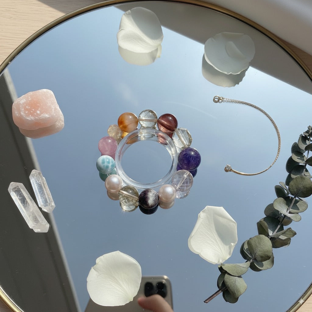 Rainbow Radiance: Handcrafted Multi-Gemstone Wellness Bracelet